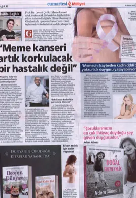 Meme kanseri artık korkulacak bir hastalık değil